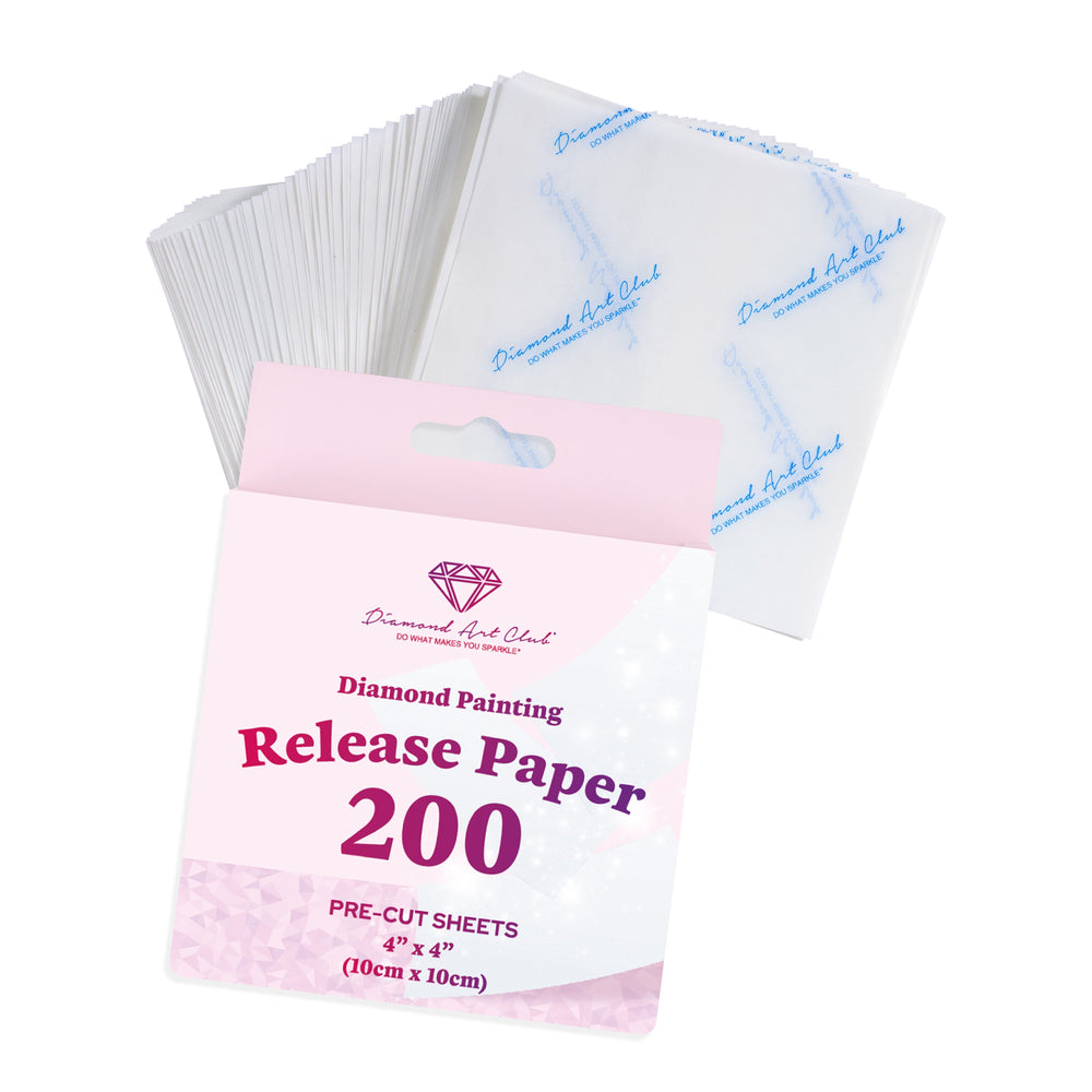 200 Sheets Double-Sided Diamond Painting Release Paper Squares G3