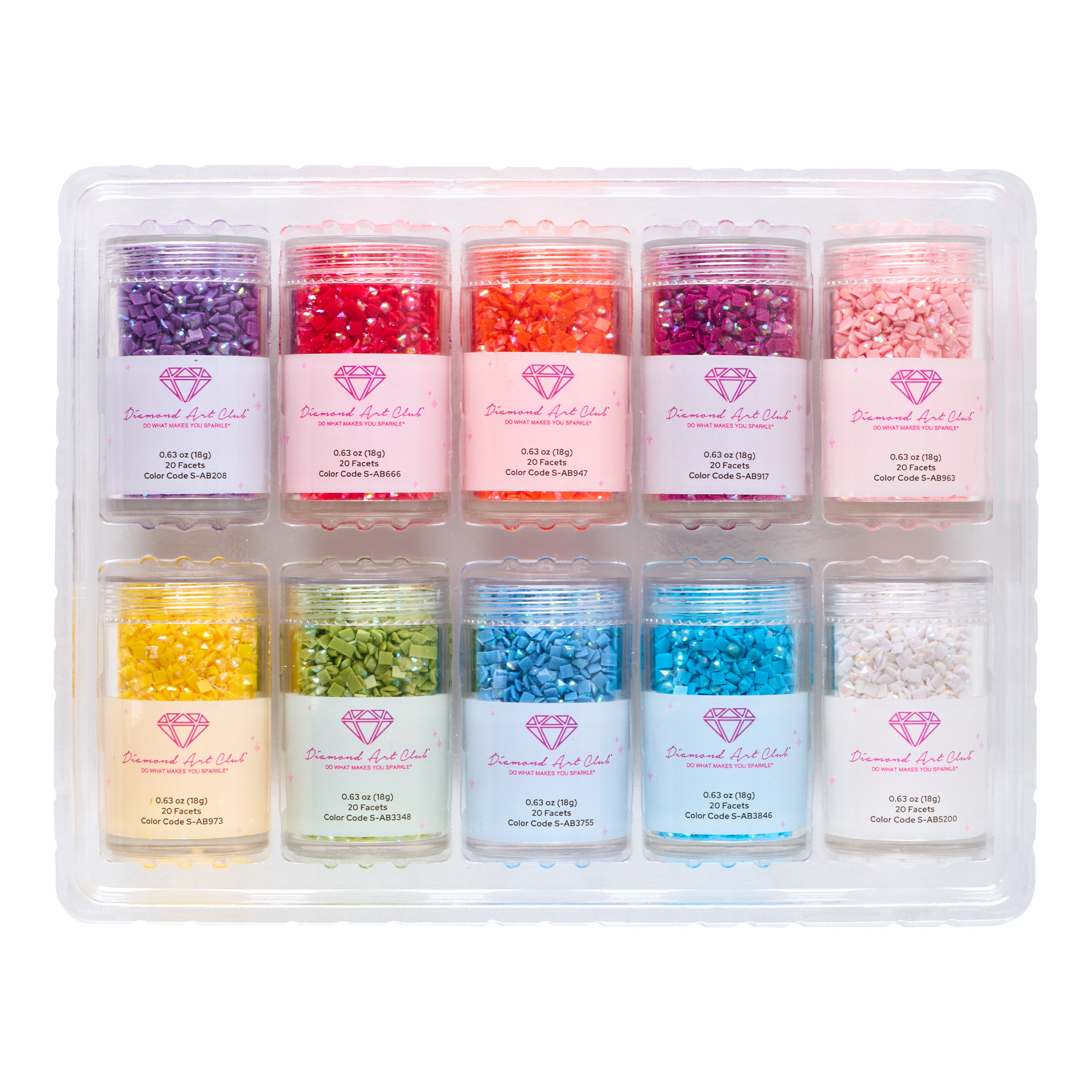 Aurora Borealis - Rainbow Square (Set of 10)