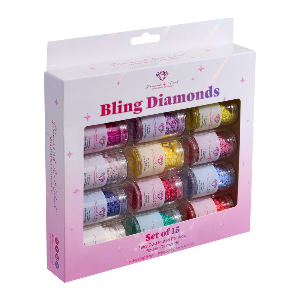 Fairy Dust® - Muted Rainbow Square (Set of 15) V7