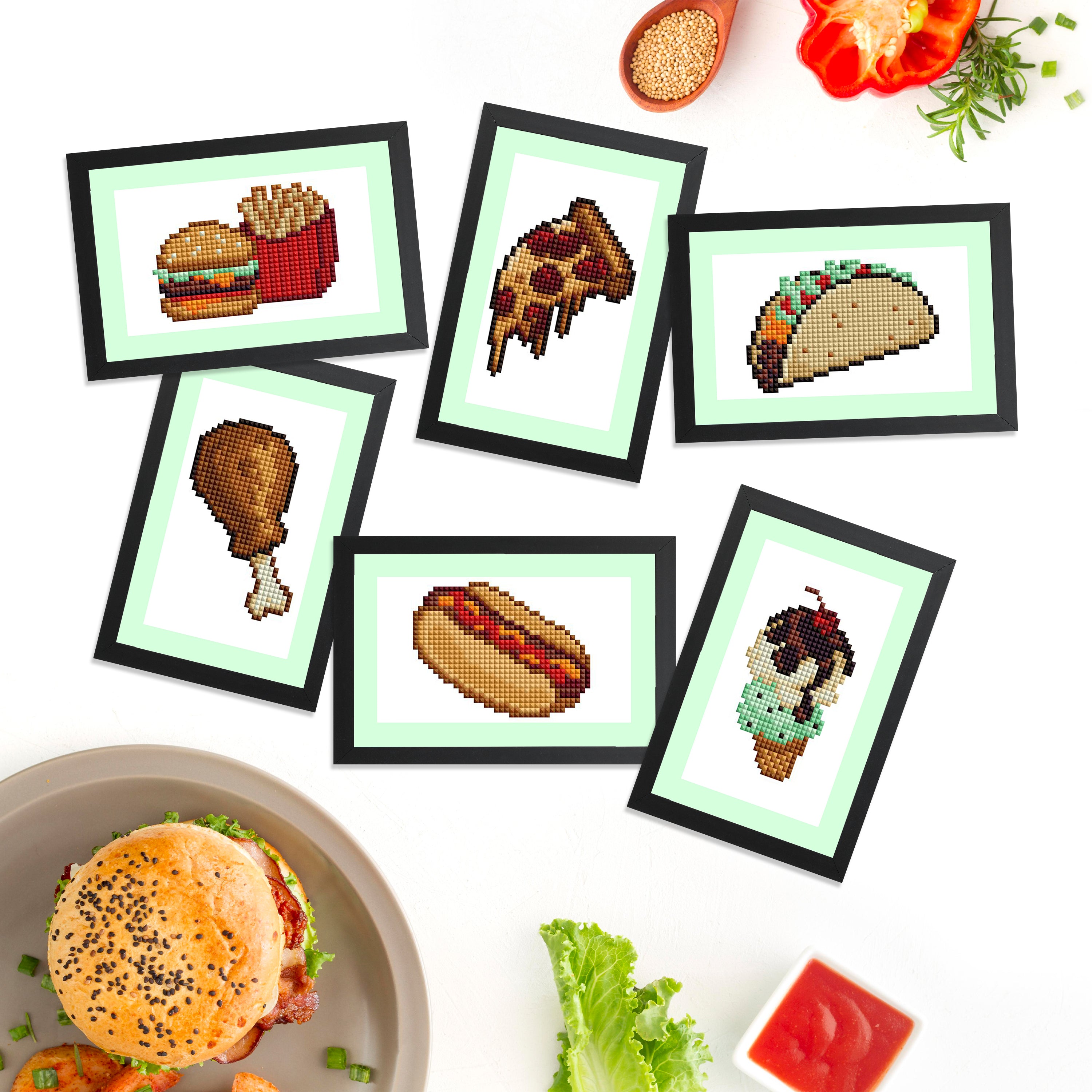 Mini Dazzles™ - 50s Diner Food