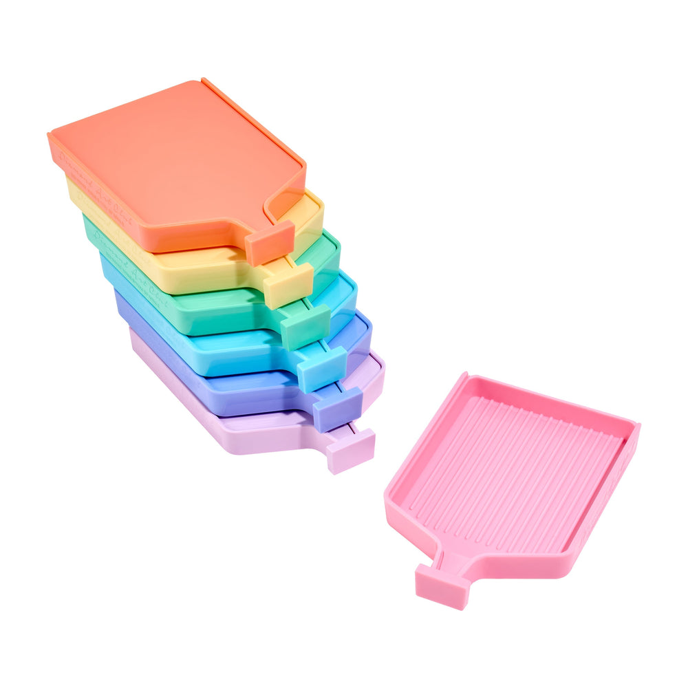Pastel Rainbow Trays - Large (Set of 7) E9