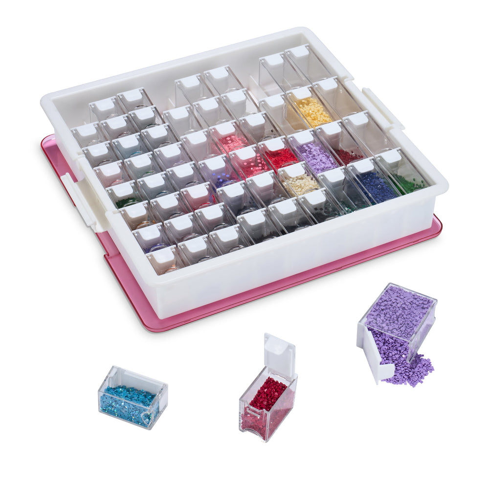 Premium 54-Container Diamond Storage Organizer N5