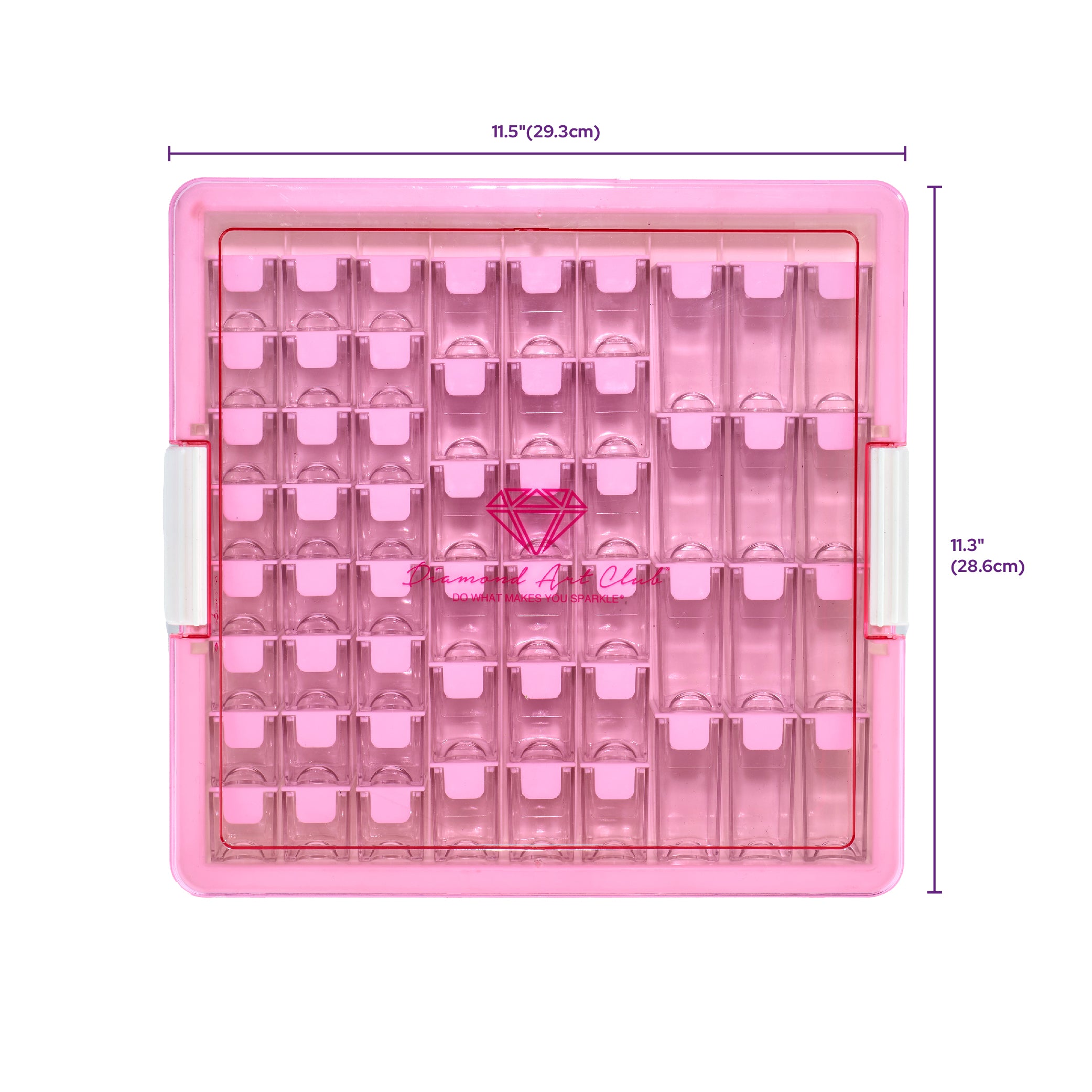 Premium 54-Container Diamond Storage Organizer