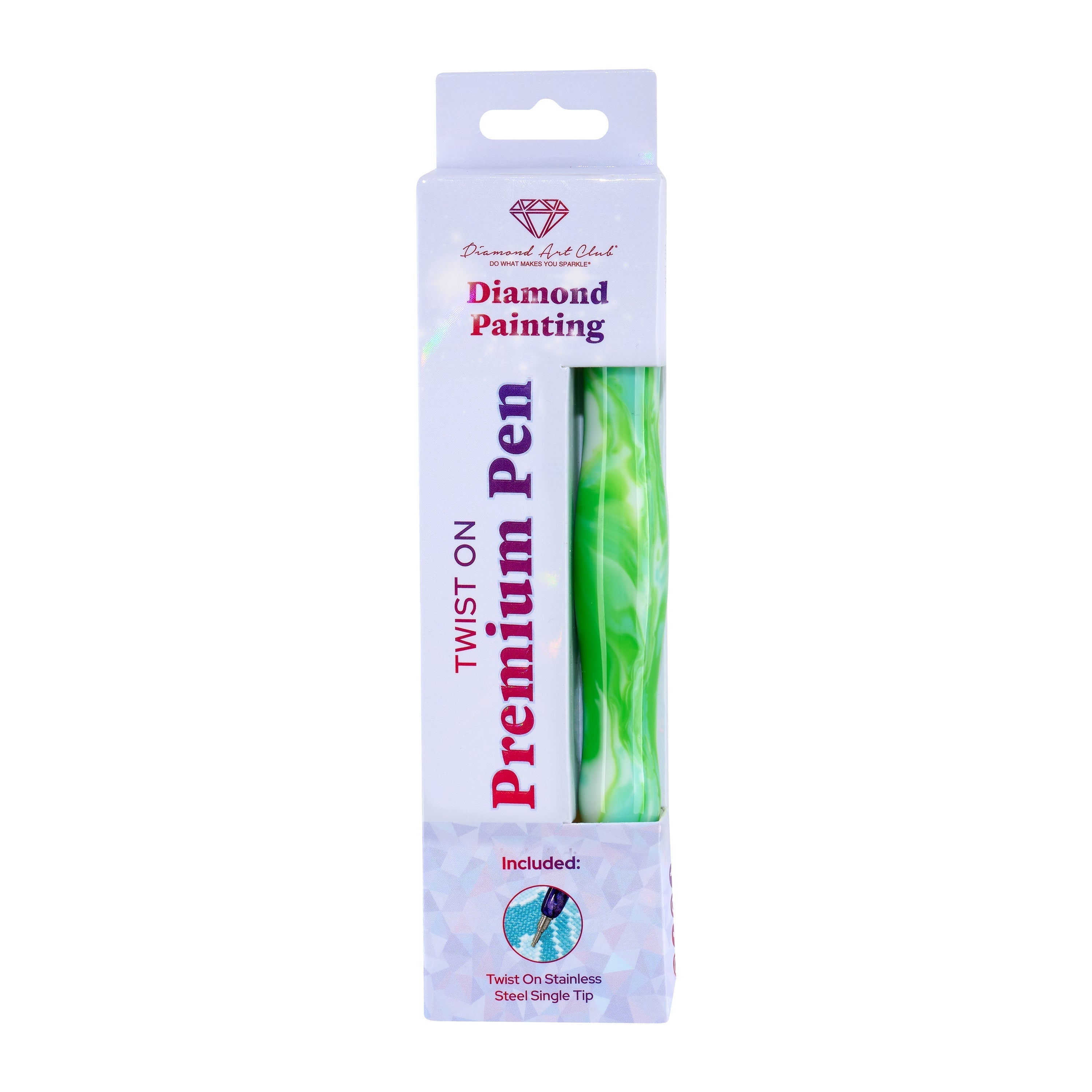 Twist-On Dual-Threaded Premium Drill Pen – Seafoam Swirl